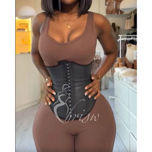 Faja Reductora de Cintura de Piel Sintética, Cómoda, con 25 Varillas de Acero, Moldeadora de Cuerpo para Mujer - Product Image 3