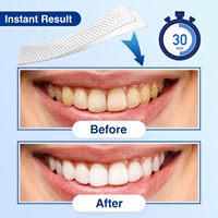 Tiras Blanqueadoras Dentales de 5 Días Sin Peróxido, Eliminador de Manchas, Blanqueamiento Dental