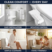Accessoire de bidet WC non électrique à double buse, écologique, autonettoyant, avec logo personnalisé, marque privée, pour soins post-partum et salle de bain