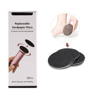 60 disques de papier abrasif de rechange pour lime électrique à pieds, éliminateur de callosités - Product Image 3