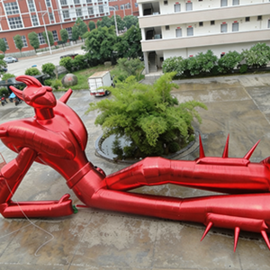 Décoration Lumineuse LED Gonflable Portable Étanche en Forme de Robot Rouge Doré pour Événements de Boutique, Thème <span class=keywords><strong>Jungle</strong></span> et Forêt - Product Image 5