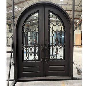 Tiradores de granero de patio forjado, forja y puertas, máquina King, cerradura de puerta, valla de malla, 32x80, manija abierta para diestros, puerta de hierro - Product Image 5