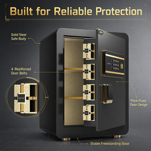 Gun <b>Safe</b> <b>Box</b> <b>for</b> Money Key Hotel <b>Home</b> Hidden Digital Smart Deposit Office Large Jewellery Safety 45h9 Gun <b>Safe</b> <b>Box</b> 45h9 - Product Image 2