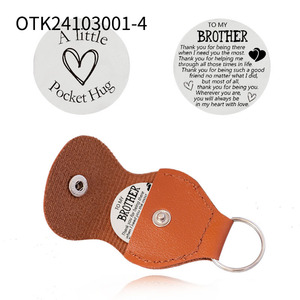 Regalo de Token de Abrazo de Bolsillo para Hombres, Novios, Novias, Regalo Inspirador para Hijo, Hija, Hermano con Llavero - Product Image 1