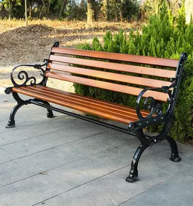 Youtai Modern Outdoor Furniture Park Seat Patio Long Wood Garden Bench