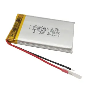 CE BIS ROHS 503048 603048 753048 103048 lipo battery 3.7v 700 780 850 1000 MAH for digital devices