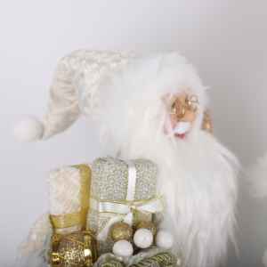 Muñeca Musical Navideña de Plata Artificial, <span class=keywords><strong>Snegurochka</strong></span>, Santa Claus, Venta al Por Mayor de Fábrica para Navidad - Product Image 4