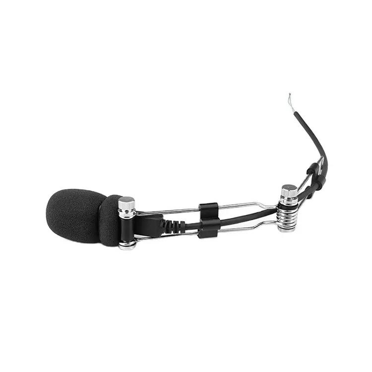 Luchtvaart Headset Afneembare Metalen Arm Bo-Om Microfoon