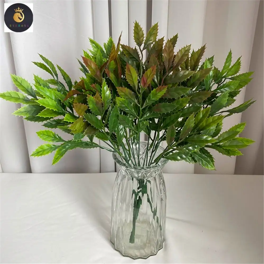 Competitive Price 5-branch Willow Leave Artificial Plant home garden decorative