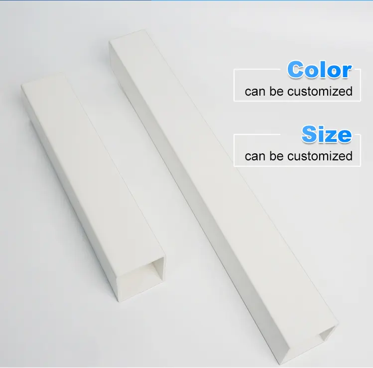 Vierkantrohr-PVC-Rohr Hochwertiges kunden spezifisches weißes rechteckiges PVC-Rohr für mehrere industrielle Anwendungen