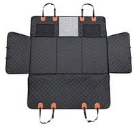 Housse de siège arrière pour chien 100 % imperméable, écologique, en tissu Oxford respirant, avec fond rigide, pour propriétaires de voitures