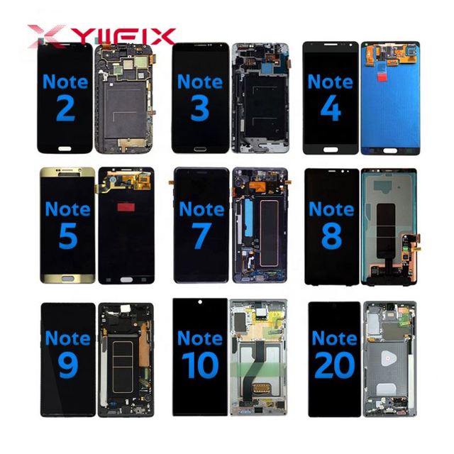 Original Mobile Phone LCDS for Samsung Galaxy Note 8 9 10 10lite 10 Plus 20 20Ultra Screen Digitizer Display Assembly With Dots