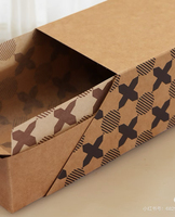 Boîte d'emballage en papier kraft pour biscuits et pâtisseries, design fantaisie, fabriquée en Chine, recyclable, boîtes à tiroirs en kraft pour le pain