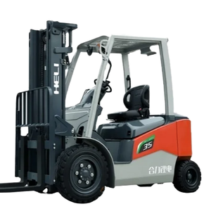 รถยกไฟฟ้า HELI รับน้ำหนัก 3500 กก. เสาไฮดรอลิก 3 ท่อน พร้อมตัวเลื่อนด้านข้าง ยางตัน ใช้ภายในอาคาร แบตเตอรี่ลิเธียม-ไอออน - Product Image 1