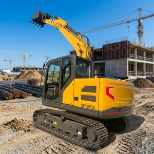 Fuel Efficient 10.5 Ton 0.45m³ Bucket XE105GA Crawler Excavator 62kW High Efficiency Earthmoving Machinery - Product Image 1