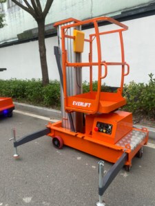 Plataforma Elevadora de Mástil Único de Aluminio, 400 kg, 6 m, 8 m, 10 m de Altura, <span class=keywords><strong>AWP</strong></span> para Mantenimiento Interior, Plataforma Elevadora Eléctrica - Product Image 5