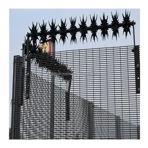 Özelleştirilmiş cezaevi 358 yüksek güvenlik çit 358 güvenlik tel örgü çit su geçirmez plastik metal anti tırmanın 358 güvenlik çit