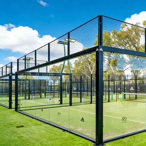 Système de court de padel personnalisé avec toit en PVC, montage facile, fabricant direct, balles de padel, court de paddle-tennis - Product Image 1