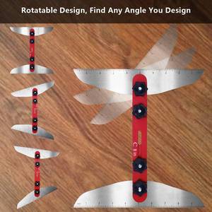 Herramienta <span class=keywords><strong>de</strong></span> plantilla <span class=keywords><strong>de</strong></span> calibre <span class=keywords><strong>de</strong></span> peldaños <span class=keywords><strong>de</strong></span> escalera, plantilla <span class=keywords><strong>de</strong></span> escalera para medir estante <span class=keywords><strong>de</strong></span> escalera, herramienta <span class=keywords><strong>de</strong></span> trazado, Kit <span class=keywords><strong>de</strong></span> Proyecto <span class=keywords><strong>de</strong></span> carpintería <span class=keywords><strong>de</strong></span> aleación <span class=keywords><strong>de</strong></span> aluminio - Product Image 2