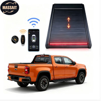 MASSAIT Couvre-caisse de camionnette rétractable en aluminium, couvercle à enroulement électrique pour RAM Toyota Hilux / Tacoma Revo Rocco 2020+
