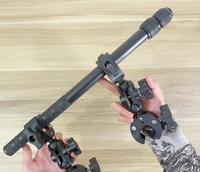 Action Kamera Zubehör Insta360 One X2 X3 X4 X5 Motorrad Fahrrad Doppel clip Halterung für GoPro 11 10 9 Bike Selfie Stick