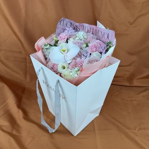 Bolsas de Papel para Envolver Ramos de Flores, con Logotipo Personalizable, Diseño Simple, para el Día de San Valentín, para Pequeñas Empresas - Product Image 4