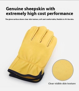 ถุงมือช่างไฟฟ้าอุตสาหกรรม Sike Sk2401xd หนังแกะ ป้องกันแรงงาน ถุงมือเชื่อมแบบสั้น ทนความร้อน ทนการสึกหรอ - Product Image 6