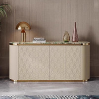 Console d'entrée JINXI de style italien, luxe léger, post-moderne, en pierre frittée, meuble de rangement décoratif pour salon et buffet de salle à manger