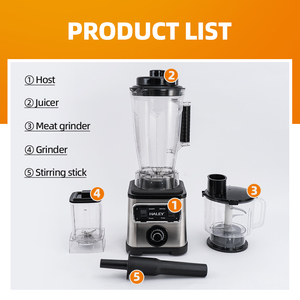 Hot bán 3 trong 1 Heavy Duty thương mại nhà bếp hộ gia đình trái cây tươi Máy Ép Trái Cây điện Bạc Crest Smoothie Mixer Máy xay sinh tố - Product Image 5