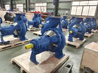 Pompe à eau centrifuge haute pression de 10 pouces et 12 pouces avec une hauteur de refoulement de 60 m, capacité de 1000 m3/h, pompe à grand débit à entraînement moteur