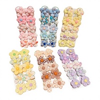 Ikat Rambut Elastis Motif Bunga Manis untuk Wanita, Bahan Kain Korea, Warna-warni, Tahan Lama, Buatan Tangan, Tali Rambut, Cincin Rambut untuk Kuncir Kuda