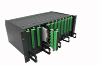 FTTH 144 inti rak dudukan serat optik ODF distribusi bingkai Patch Panel 19 inci 4U