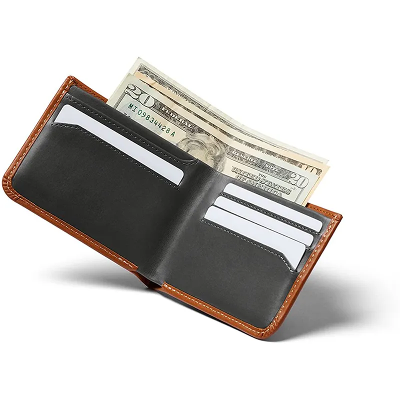 Men PU Leather Minimalist Card Holder Wallet Slim RFID Blocking Card Holder Wallet