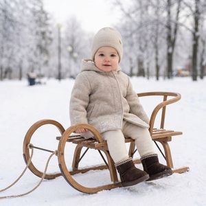 Bottes d'hiver pour bébé en gros d'usine, bottes <span class=keywords><strong>de</strong></span> <span class=keywords><strong>neige</strong></span> classiques brodées pour tout-petits, chaussures à semelle souple et flexible, bottines chaudes pour nourrissons - Product Image 4