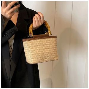 Bolso Tote Mediterráneo, Neceser de Mimbre, Pochette de Noche Italiana, Bolsos de Rafia, Marca Privada - Product Image 5