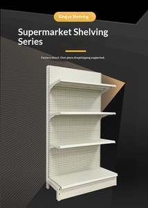 Rak <span class=keywords><strong>Display</strong></span> Logam Gondola Dua Sisi Ringan untuk Toko CVS dan Rak Supermarket - Product Image 2