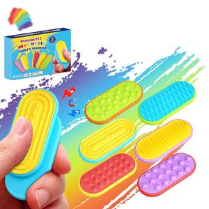 <b>Magnetic</b> Focus Beads Sensory Fidget <b>Magnetic</b> Sensory <b>Stones</b> Silicone <b>Magnetic</b> Slider Stress Relief Toy - Product Image 4