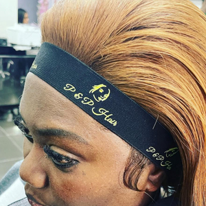 Tóc Giả Làm Ren Nóng Chảy Đàn Hồi Tóc Ban Nhạc Cạnh Slayer Logo In Mềm 3.5Cm Chiều Rộng Headband Thấp Moq - Product Image 1