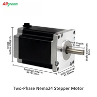 Kit de pilote de moteur pas à pas en boucle ouverte Nema24 2 phases DC24-50V 3A 1.6/2.1/2.5/3.1/3.5/3.8N.m pour l'automatisation CNC