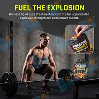 Gommes de créatine monohydrate 5g par portion, supplément en gommes pour l'entraînement en salle de sport, soutien musculaire, formule végétalienne, marque privée
