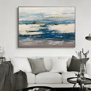 Lukisan minyak abstrak kualitas tinggi 100% dilukis dengan tangan di kanvas dekorasi rumah untuk ruang tamu lukisan minyak