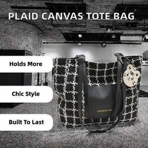 Sacs à main en jacquard personnalisés pour femmes, sacs à main de style streetwear, sacs à bandoulière élégants pour femmes, sacs à dos - Product Image 2