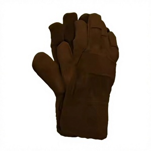 Gants de travail robustes en cuir de vachette pleine fleur et doublure polaire, résistants à la chaleur, pour l'industrie lourde, sécurité canadienne pour les riggers - Product Image 3