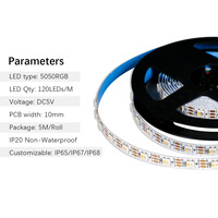Tira de LED Pixel WS2815 RGBW WS2814, 24V, 60 LEDs/m, RGBW direccionable, tira de LED direccionable individualmente, 144/m