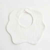 Bavoirs ajustables pour bébé Mousseline Nouveau-né Couleur unie Doux Nuage Forme Serviette Burp Tissu Alimentation 100% Coton Bébé Bandana Bavoirs Bavoirs