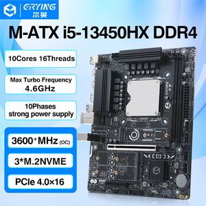 ERYING PC para juegos DIY Intel Core i5 13450HX 10C16T DDR4 RAM computadora de escritorio placa base <span class=keywords><strong>CPU</strong></span> Combo Intel Socket tipo L3 LGA 1151 - Product Image 4
