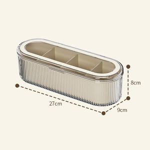 Eco Friendly <b>Plastic</b> Spices Boxes Rectangular Adjustable Detachable Transparent Spice Organizer - Product Image 2