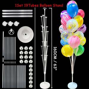 Column Plastic Birthday Party Decorations Adult <b>Promotional</b> <b>Toy</b> Set White Balloons Stand Balloon Pole Holder Balloon Stick - Product Image 3
