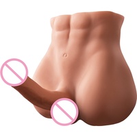 Jouet sexuel réaliste en forme de torse masculin pour femmes, pénis réaliste lesté de 11,4 lb avec rotation à 360° °   Quille pliable, expédition discrète