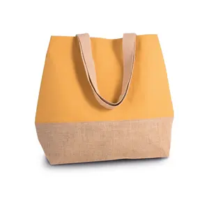 Borsa shopper in cotone e iuta, merchandising sostenibile - Product Image 2